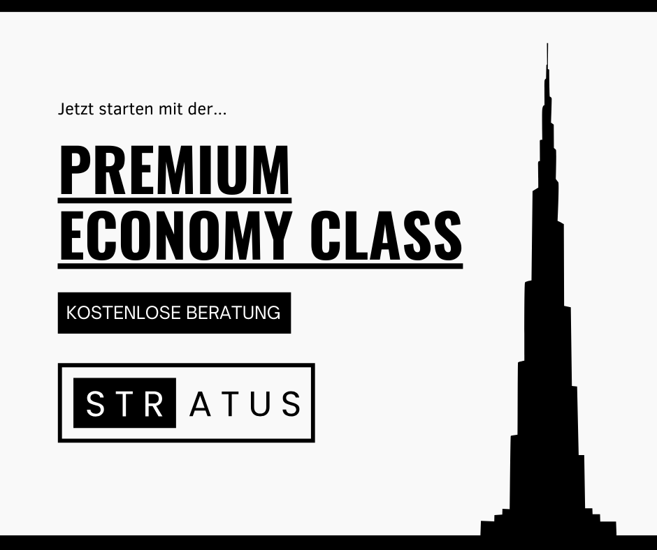 Premium Economy Class Paket von Stratux DXB - Kostenlose Beratung und Fixpreis